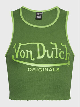 Von Dutch Von Dutch Топ Ashley 6 231 047 Зелений Slim Fit
