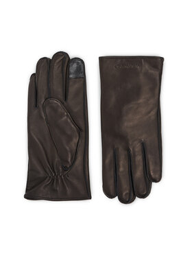 Calvin Klein Calvin Klein Rękawiczki Męskie Stitched Leather Gloves K50K511015 Czarny