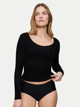 Triumph Triumph Pyžamový top Bauty Layers 10225060 Čierna Slim Fit