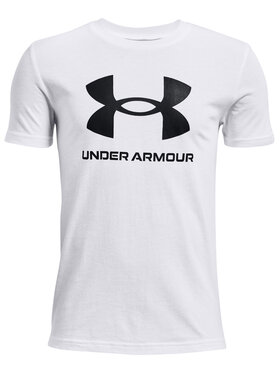 Under Armour Under Armour T-Shirt Ua Sportstyle Logo 1363282 Biały Loose Fit
