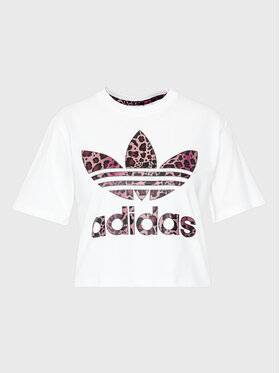 adidas adidas T-Shirt Logo HK5186 Biały Regular Fit