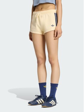 adidas adidas Szorty materiałowe 165123 Żółty Regular Fit