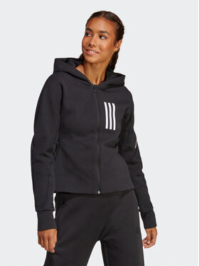 adidas adidas Bluză Mission Victory Slim Fit Full-Zip Hoodie HU0240 Negru Slim Fit