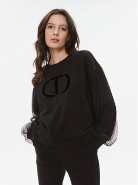 TWINSET TWINSET Суитшърт 232TT2370 Черен Regular Fit