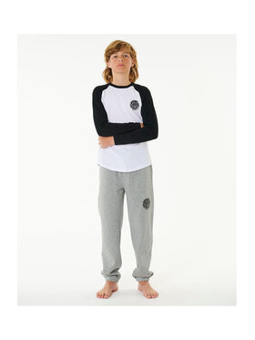 Rip Curl Rip Curl T-Shirt Wettie Icon Ls Tee -Boy Biały Standard Fit