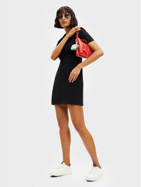 Desigual Desigual Φόρεμα καθημερινό Keira 22WWVW46 Μαύρο Slim Fit