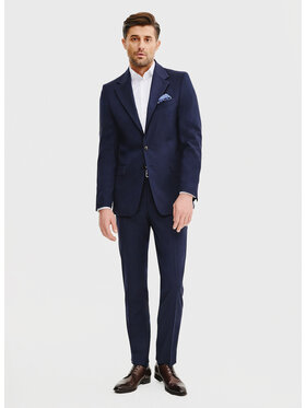 Pako Lorente Pako Lorente Spodnie garniturowe P25SP-6G-029 Granatowy Slim Fit