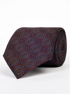 ELSNER ELSNER Kravata JEDWAB ŻAKARD A1126 Bordová