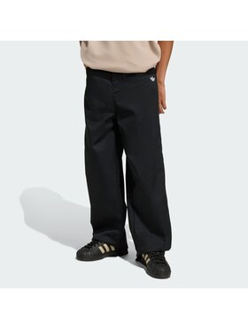 adidas adidas Spodnie materiałowe 158995 Czarny Loose Fit