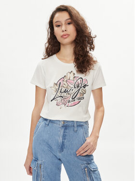 Liu Jo Liu Jo Тишърт TA4202 JS003 Екрю Regular Fit