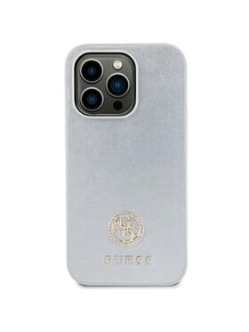 Guess Guess Etui na telefon iPhone 15 Plus Srebrny