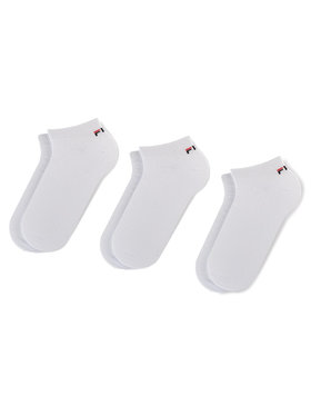 Fila Fila Комплект 3 чифта къси чорапи унисекс Calza F9100 Бял