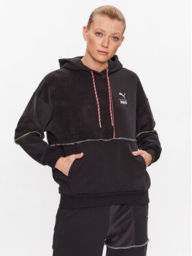 Puma Puma Džemperis ar kapuci THE RAGGED PRIEST 539128 Melns Relaxed Fit