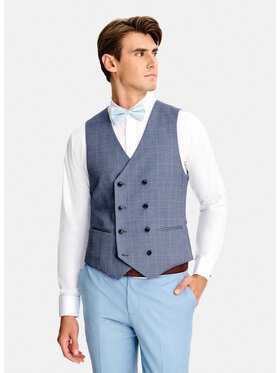 Pako Lorente Pako Lorente Kamizelka garniturowa P26SF-8X-006 Granatowy Slim Fit