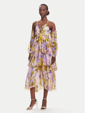 Dixie Dixie Sukienka koktajlowa A207W016A Kolorowy Regular Fit