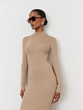 La Mania La Mania Vestito da giorno FALLON 2 Beige Classic Fit
