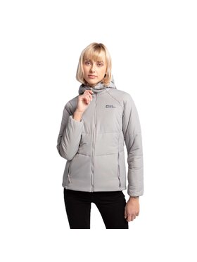 Jack Wolfskin Jack Wolfskin Kurtka zimowa BERGLAND INS HOODY W 1207221_2174 Szary Classic Fit