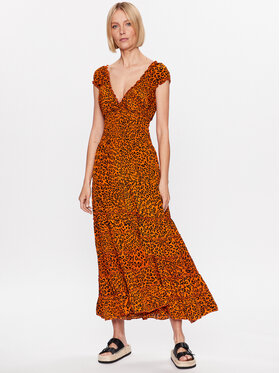 Iconique Iconique Rochie de zi IC23 126 Portocaliu Regular Fit