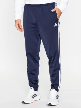 adidas adidas Sportinės kelnės Essentials Warm-Up 3-Stripes H46106 Tamsiai mėlyna Regular Fit