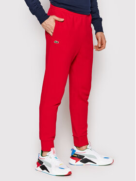 Lacoste Lacoste Spodnie dresowe XH9507 Czerwony Regular Fit