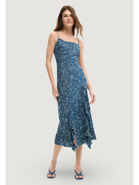 Desigual Desigual Sukienka codzienna VEST_CHAM Niebieski Egg Fit