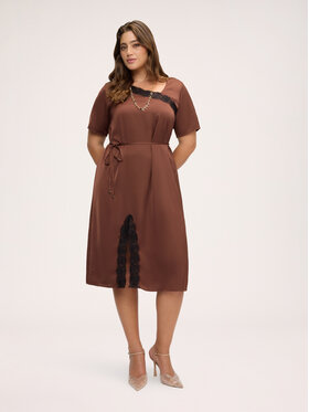 Fiorella Rubino Fiorella Rubino Sukienka wieczorowa 7075T001905N022 Brązowy Regular Fit