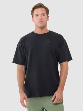 4F 4F T-Shirt 4FWSS25TTSHM1961-20S Czarny Oversize