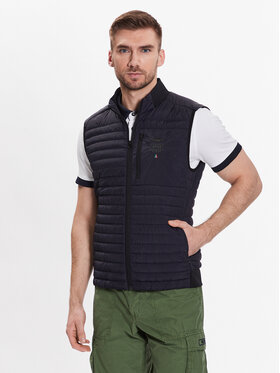Aeronautica Militare Aeronautica Militare Gilet 231AB2066CT3077 Bleu marine Regular Fit