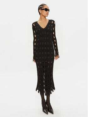 PINKO Pinko Trikotažinė suknelė Ring 103470 A1UN Juoda Slim Fit