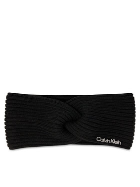 Calvin Klein Calvin Klein Opaska materiałowa Ck Must Logo Twisted Headband K60K611400 Czarny