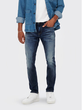 Only & Sons Only & Sons Traperice Weft 22023251 Tamnoplava Regular Fit