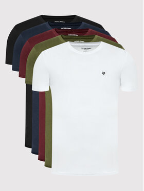 Jack&Jones PREMIUM Jack&Jones PREMIUM Set di 5 t-shirts Brody 12190468 Multicolore Regular Fit