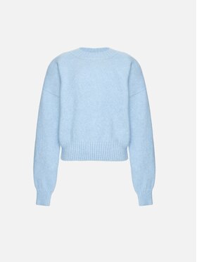 La Mania La Mania Sweter THEIA Niebieski jasny Basic Fit