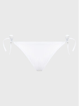 Calvin Klein Swimwear Spodnji Del Bikini Side Tie Cheeky KW0KW01858 Bela