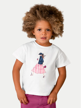 Mayoral Mayoral T-Shirt 3011 Biały Regular Fit