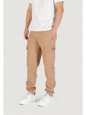 EA7 Emporio Armani EA7 Emporio Armani Spodnie dresowe 8NPP68 PJVTZ Beżowy Casual Fit