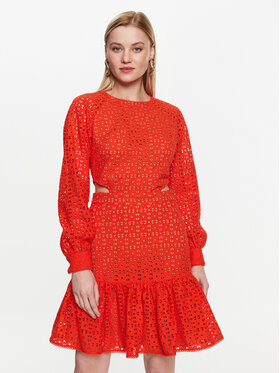 MICHAEL Michael Kors MICHAEL Michael Kors Rochie de zi MS381M68BK Portocaliu Regular Fit
