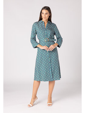 QUIOSQUE QUIOSQUE Sukienka codzienna QUIOSQUE 4VD005953 Zielony Regular Fit