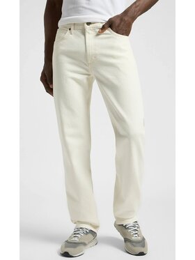 Lee Lee Jeansy West Biały Relaxed Fit