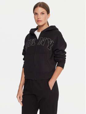 DKNY Sport DKNY Sport Džemperis ar kapuci DP5J9670 Melns Regular Fit