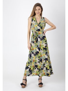 Perso Perso Sukienka codzienna RBE225555DF Czarny Regular Fit