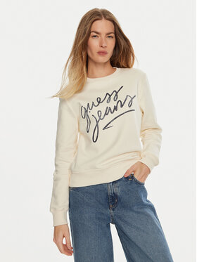 Guess Guess Majica dugih rukava W4BQ17 KC811 Bež Regular Fit