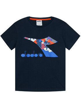 Diadora Diadora T-Shirt Cable 102.176488 Granatowy Regular Fit