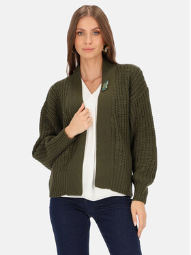 Potis & Verso Potis & Verso Kardigan Keri Zielony Regular Fit