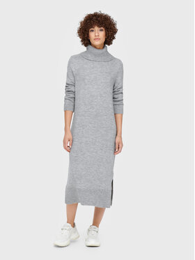 ONLY ONLY Džemper haljina Brandie 15214595 Siva Relaxed Fit