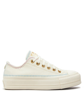 Converse Converse Trampki Chuck Taylor All Star Lift Platform Crafted Stitching A08732C Beżowy