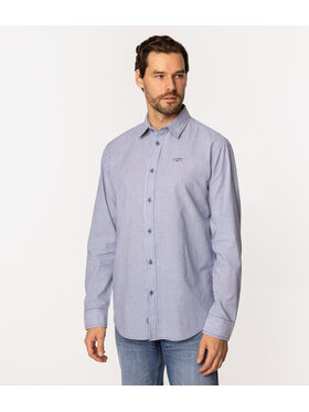 Lee Cooper Lee Cooper Koszula REY PL46 Niebieski Regular Fit