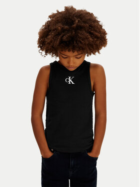 Calvin Klein Jeans Calvin Klein Jeans Top LVCKSJB10G Černá Slim Fit