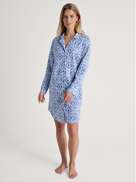 Calida Calida Nočná košeľa 36153 Modrá Comfortable Fit