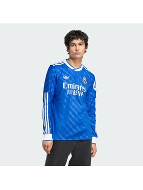 adidas adidas Koszulka techniczna Originals Real Madrid Błękitny Slim Fit